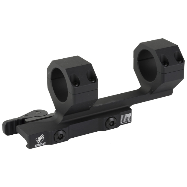 Picture of American Defense Mfg. Delta Scope Mount  Quick Detach  Horizontal split rings  2" Offset  Black AD-DELTA-C-30-STD