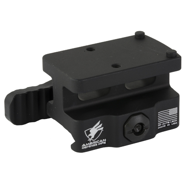 Picture of American Defense Mfg. QD Mount  AD-RMR  Fits Trijicon RMR  Lightweight  Co-Witness Height  Black AD-RMR-LW-10-STD