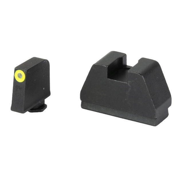Picture of AmeriGlo 4XL Optic Compatible Sight  Night Sights  Green Tritium LumiGreen Outline .385" Front  Flat Black .480" Rear  Fits All Glocks GL-695