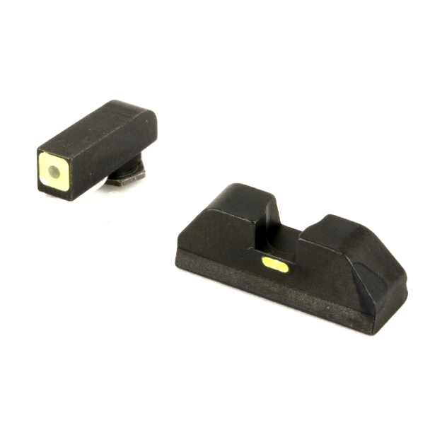 Picture of AmeriGlo CAP - Combative Application Pistol Sight  Fits Glock 20 21 29 30 31 32 36  Green/Green  Green Tritium Font Sight with Lumi Outline  Rear Sight With Lumi Horizontal Center Line GL-615