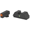 Picture of AmeriGlo I-Dot  Sight  Fits Glock 42 and 43  Green Tritium Orange Outline Front with Green Rear GL-205