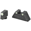 Picture of AmeriGlo Tall Suppressor Series  3 Dot Sights for All Glocks  Green with White Outline  Front and Rear Sights GL-329