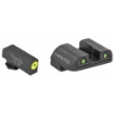 Picture of AmeriGlo Trooper  Sight  Fits Glock 42 43 43X  Green Tritium LumiLime Outline Front  Green Tritium Black Serrated Rear  Front/Rear GL-822