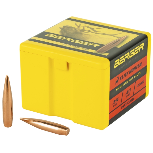 Picture of Berger Bullets Elite Hunter  .338 Diameter  338 Caliber  300 Grain  Hollow Point Boat Tail  100 Count 33556