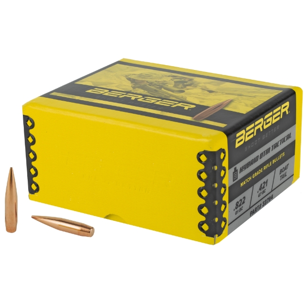 Picture of Berger Bullets Hybrid OTM Tactical  .338 Diameter  338 Caliber  300 Grain  hollow Point Boat Tail  250 Count 33794