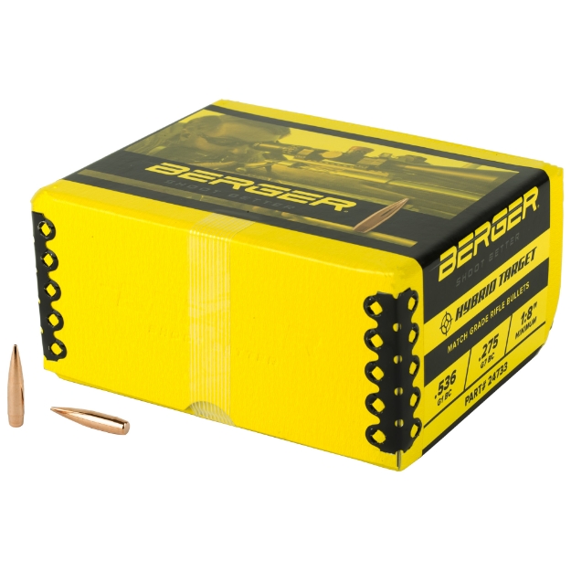 Picture of Berger Bullets Hybrid Target   .243 Diameter  6MM/243 Winchester  105 Grain  Boat Tail Hollow Point  500 Count 24733