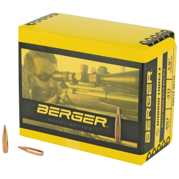 Picture of Berger Bullets Hybrid Target  .264 Diameter  6.5MM  140 Grain  Boat Tail Hollow Point  500 Count 26714