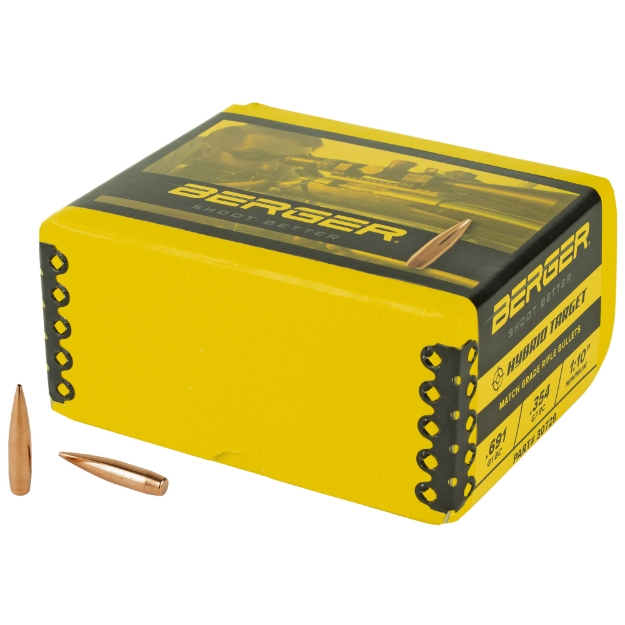 Picture of Berger Bullets Hybrid Target  .308 Diameter  30 Caliber  215 Grain  Hollow Point Boat Tail  250 Count 30729