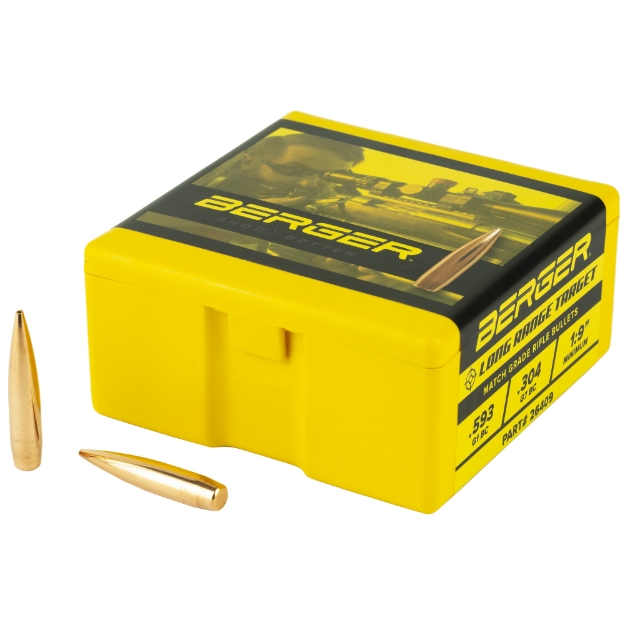 Picture of Berger Bullets Long Range BT Target  .264 Diameter  6.5MM  140 Grain  Long Range Boat Tail Hollow Point  100 Count 26409