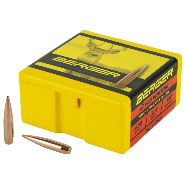 Picture of Berger Bullets VLD Hunting  .264 Diameter  6.5MM  140 Grain  Boat Tail Hollow Point  100 Count 26504