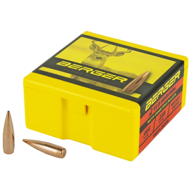 Picture of Berger Bullets VLD Hunting  .308 Diameter  30 Caliber  155 Grain  Hollow Point Boat Tail  100 Count 30508