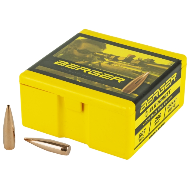 Picture of Berger Bullets VLD Target  .308 Diameter  30 Caliber  168 Grain  Hollow Point Boat Tail  100 Count 30410