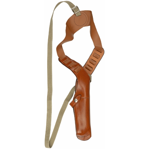 Picture of Bianchi X15  Vertical Shoulder Holster  Right Hand  Tan  Med  Leather 12361