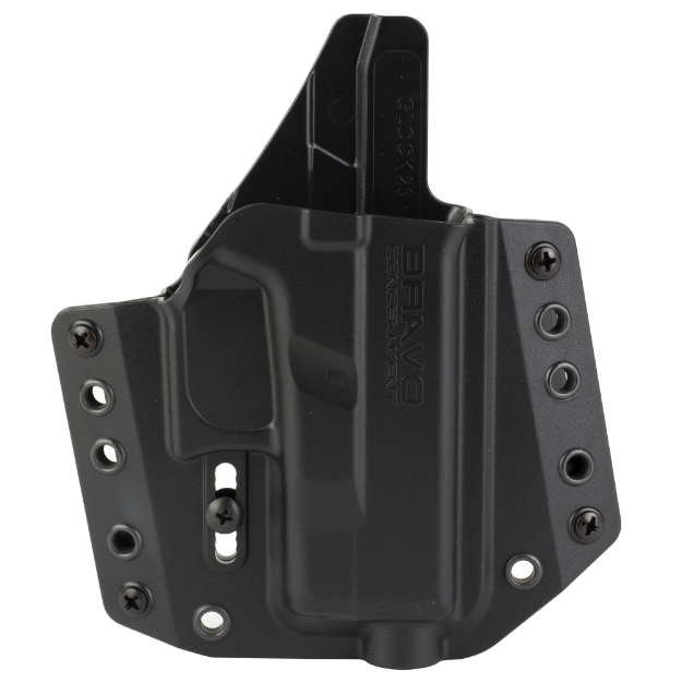 Picture of Bravo Concealment BCA  OWB Concealment Holster  1.5" Belt Loops  Fits Glock 26/27/33  Right Hand  Black  Polymer  Does not fit Glock 27 Gen 5 BC10-1003