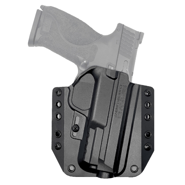 Picture of Bravo Concealment BCA  OWB Concealment Holster  1.5" Belt Loops  Fits S&W M&P 9/40 Full Size  Right Hand  Black  Polymer BC10-1014