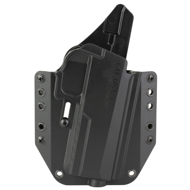 Picture of Bravo Concealment BCA  OWB Concealment Holster  1.5" Belt Loops  Fits Sig Sauer P320 Full Size  Right Hand  Black  Polymer BC10-1009