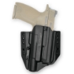 Picture of Bravo Concealment BCA Light Bearing  OWB Concealment Holster  1.5" Belt Loops  Fits  S&W M&P 9/40 Full Size w/SureFire X300  Right Hand  Black  Polymer BC30-1008