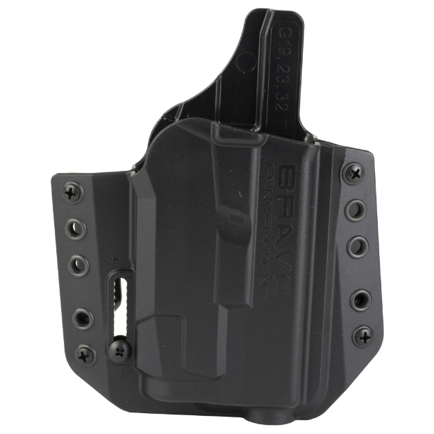 Picture of Bravo Concealment BCA Light Bearing  OWB Concealment Holster  1.5" Belt Loops  Fits Glock 19/19X/23/32/45 w/Streamlight TLR-7  Right Hand  Black  Polymer  Does not fit Glock Gen 5 40SW BC30-1010