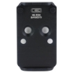 Picture of C&H Precision Weapons CHP Adapter Plate  Converts the Heckler & Koch VP9 Optic Ready to Trijicon RMR/SRO  Holosun 507C/407C/508C 508T  Anodized Finish  Black  Includes Mounting Hardware HK-RSH
