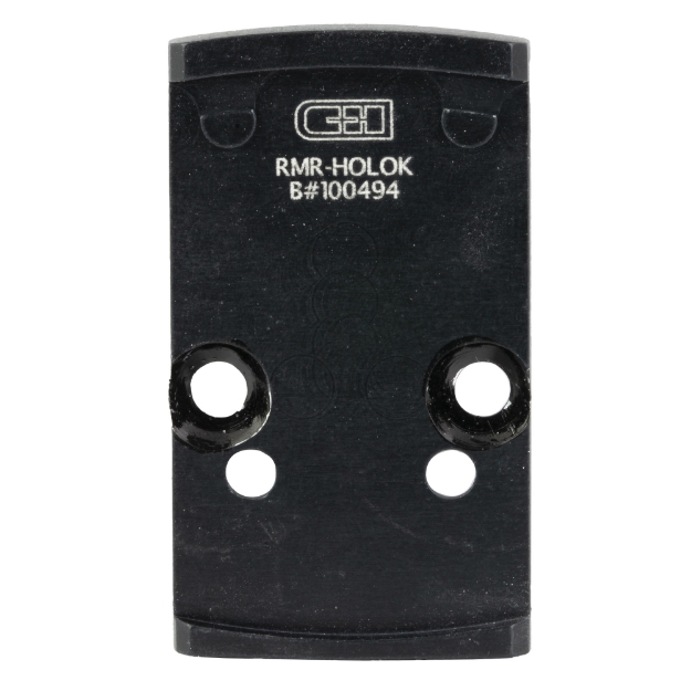 Picture of C&H Precision Weapons CHP Adapter Plate  Converts the RMR Footprint to Holosun 407K/507K  Anodized Finish  Black  Includes Mounting Hardware RMR-HOLOk