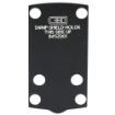 Picture of C&H Precision Weapons CHP Adapter Plate  Converts the Shield Plus Optic Ready Variant to the Holosun 407/507K  Anodized Finish  Black  Includes Mounting Hardware SWMP-HOLOk-SHIELD-PLUS