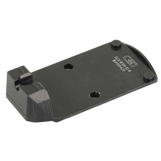 Picture of C&H Precision Weapons CHP Adapter Plate  Converts the Sig P320 X Series (X-FIVE  X-COMPACT  X-CARRY) to the Trijicon RMR/SRO  Holosun 407C 507C 508T  Anodized Finish  Black Includes Mounting Hardware and 10-8 Rear Sight SGX-RSH-10-8