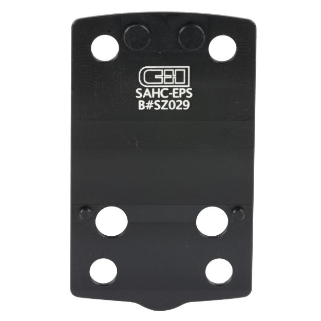 Picture of C&H Precision Weapons CHP Adapter Plate  Converts the Springfield Hellcat to the Holosun EPS/Carry  Anodized Finish   Black  Includes Mounting Hardware SAHC-EPS