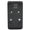 Picture of C&H Precision Weapons CHP Adapter Plate  Fits the Glock MOS (Not the Glock 43x or 48) Converting it to the Delta Point Pro  Anodized Finish  Black  Includes Mounting Hardware GL-DPP-EFLX