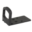 Picture of C&H Precision Weapons CHP Adapter Plate  Fits the Glock MOS Converting it to the Holosun 407C/507C/508T  Black  Round Face Protective Guard  Includes Mounting Hardware GL-DEF-ROUND