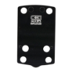 Picture of C&H Precision Weapons CHP Adapter Plate  For Glock 43x/48 MOS  Fits Holosun EPS/Carry  Anodized Finish  Black  Includes Mounting Hardware GLX-EPS