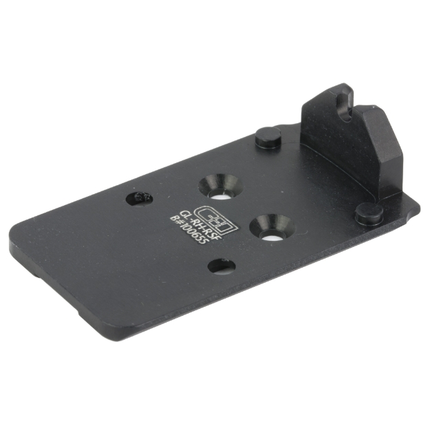 Picture of C&H Precision Weapons CHP Adapter Plate  For Glock MOS Converting it to the Trijicon RMR  Holosun 407C/507C/508C/508T  Anodized Finish  Black  Includes Mounting Hardware GL-RH-RSF