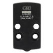 Picture of C&H Precision Weapons CHP Adapter Plate  For the Glock 43x/48 MOS Converting it to the Trijicon RMRcc  Anodized Finish  Black  Includes Mounting Hardware GLX-RMRcc