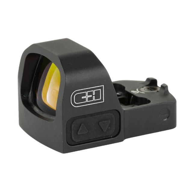 Picture of C&H Precision Weapons EDC  Reflex Sight  3 MOA Red Dot  CNC Machined One Piece Aluminum Housing  50 000 Hour Battery Life  For Glock 43/48 MOS  Matte Finish  Black RD-EDC-RD-GLX