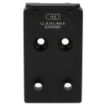 Picture of C&H Precision Weapons Optic Mounting Plate  For Glock MOS  Fits SIG Romeo3 XL/MAX  Anodized Finish  Black GL-3XL-MAX