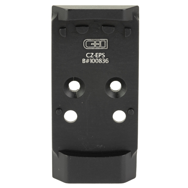 Picture of C&H Precision Weapons V4  Optic Mounting Plate  Fits CZ P-10  For Holosun EPS/EPS Carry  Anodized Finish  Black CZ-EPS