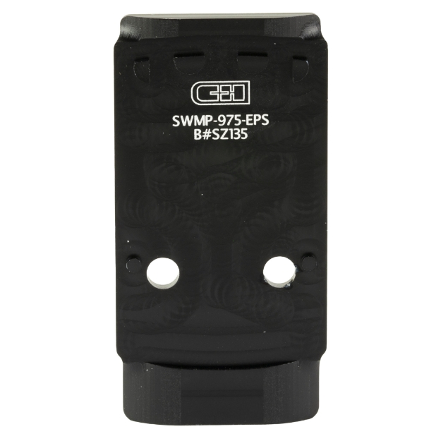 Picture of C&H Precision Weapons V4  Optic Mounting Plate  Fits Smith & Wesson M2.0 C.O.R.E.  For Holosun EPS/EPS Carry  Anodized Finish  Black SWMP-EPS-975