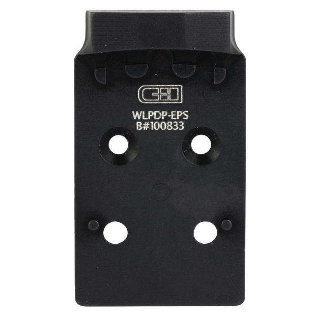 Picture of C&H Precision Weapons V4  Optic Mounting Plate  Fits Walther PDP 1.0  For Holosun EPS/EPS Carry  Anodized Finish  Black WLPDP-EPS