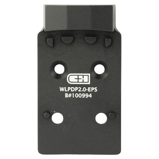 Picture of C&H Precision Weapons V4  Optic Mounting Plate  Fits Walther PDP 2.0  For Holosun EPS/EPS Carry  Anodized Finish  Black WLPDP2.0-EPS