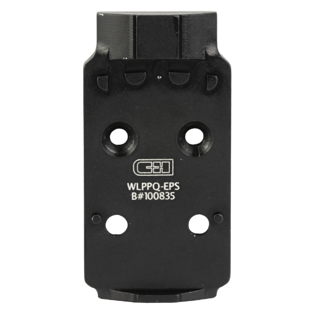 Picture of C&H Precision Weapons V4  Optic Mounting Plate  Fits Walther PPQ Q4/Q5  For Holosun EPS/EPS Carry  Anodized Finish  Black WLPPQ-EPS