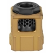 Picture of Chaos Gear Supply Qube Compensator  Gold/Black  1/2X28 Thread Pitch QUBECOMPGLDBLK