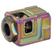 Picture of Chaos Gear Supply Qube Compensator  Rainbow Finish  1/2X28 Thread Pitch QUBECOMPRAINBO