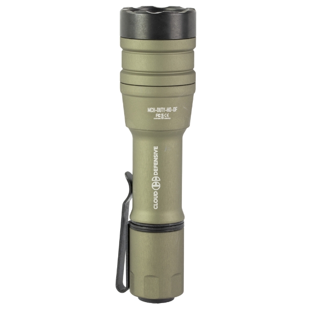 Picture of Cloud Defensive MCH Duty  High-Output Handheld Light  1 800 Lumens  50 000 Candela  Tool Steel Bezel Ring  5 Mode Programmable Output  3 ND Protectors  Accepts 18350 and CR123A Batteries  Flat Dark Earth CD2203-DF-P-FDE
