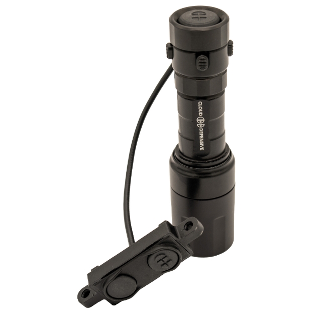 Picture of Cloud Defensive REIN 3.0 Micro  Weaponlight  95 000 Candela  Accepts 18350 and CR123A Batteries  Picatinny Mount  Remote  LCS  Black REIN 3.0 MICRO-DF-S-BLK