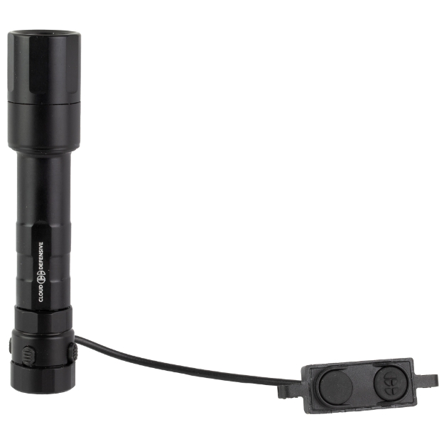 Picture of Cloud Defensive REIN Gen 2  Weaponlight  71 000 Candela  1100 Lumens  Accepts 18650 and CR123A Batteries  CLD Rein Gen 2 Complete Kit  Black  Includes 18650 Battery REIN 2.0-DF-BLK