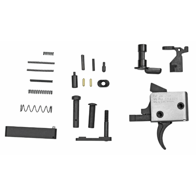 Picture of CMC Triggers AR-15 Lower Receiver Parts Kit with 3.5lb Curved Trigger  Black 81501