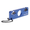 Picture of Cold Steel Dual Edge Pocket Knife Sharpener  2.95" Overall Length  Aluminum Body  Blue CS-KS-21CC