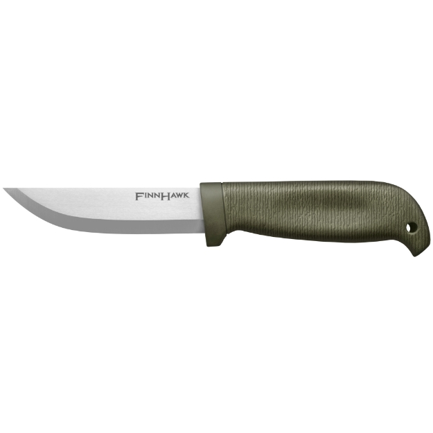 Picture of Cold Steel Finn Hawk  Fixed Blade Knife  4"  Clip Point  German 4116 Stainless  Polypropylene/Rubber Frame  Plain Edge  with Secure-Ex Sheath CS-20NPK