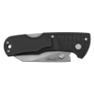 Picture of Cold Steel Kiridashi  Folding Knife  Silver  Plain Edge  Wharncliffe  2.5" Blade  Stonewashed Finish  4034SS  Black Handle CS-20KPL