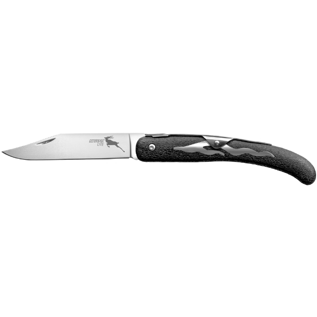 Picture of Cold Steel Kudu Lite  Folding Knife  Silver  Plain Edge  Clip Point  4.25" Blade  Stonewashed Finish  5Cr15MoV  Black Handle CS-20KJ