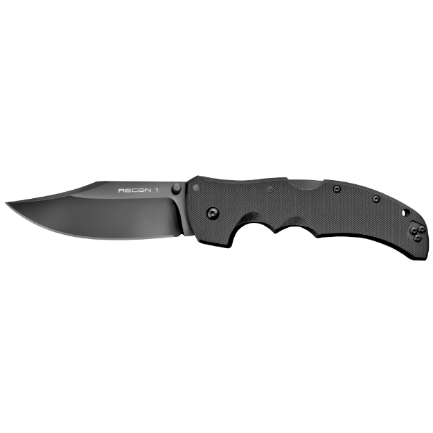 Picture of Cold Steel Recon 1  Folding Knife  S35VN with DLC Coating  Plain Edge  Clip Point  4" Blade CS-27BC